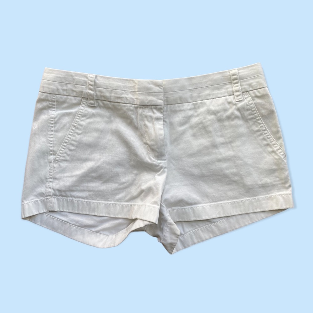J. Crew White Chino Shorts - Size 4